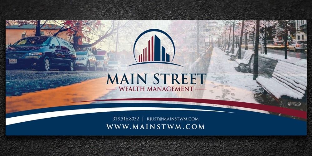 Main Street Wealth Management logo design by Boomstudioz