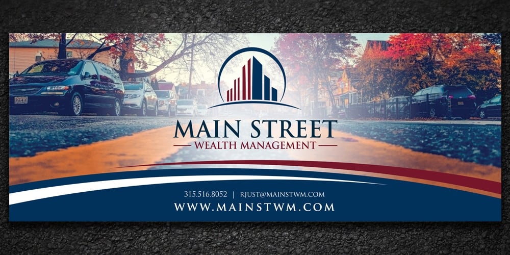 Main Street Wealth Management logo design by Boomstudioz