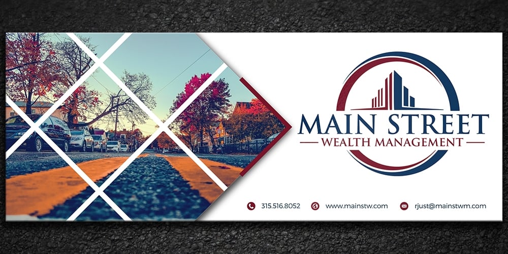 Main Street Wealth Management logo design by Gelotine