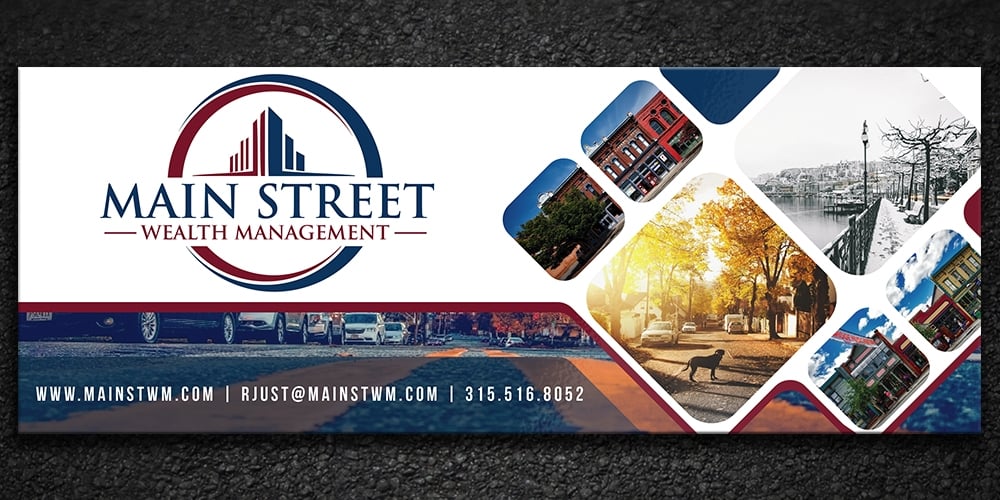 Main Street Wealth Management logo design by Gelotine