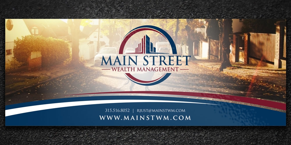 Main Street Wealth Management logo design by Boomstudioz