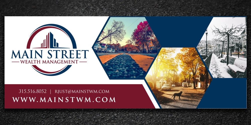 Main Street Wealth Management logo design by Boomstudioz