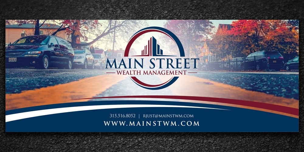 Main Street Wealth Management logo design by Boomstudioz