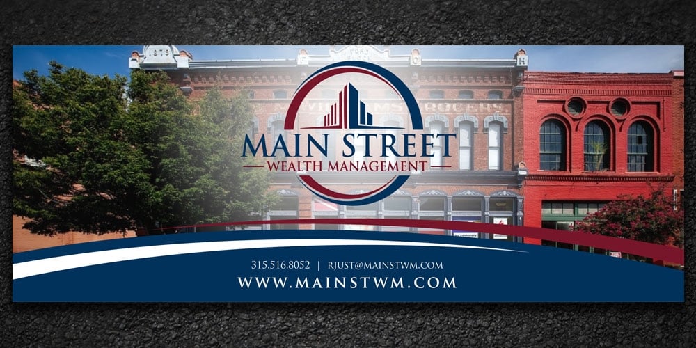 Main Street Wealth Management logo design by Boomstudioz