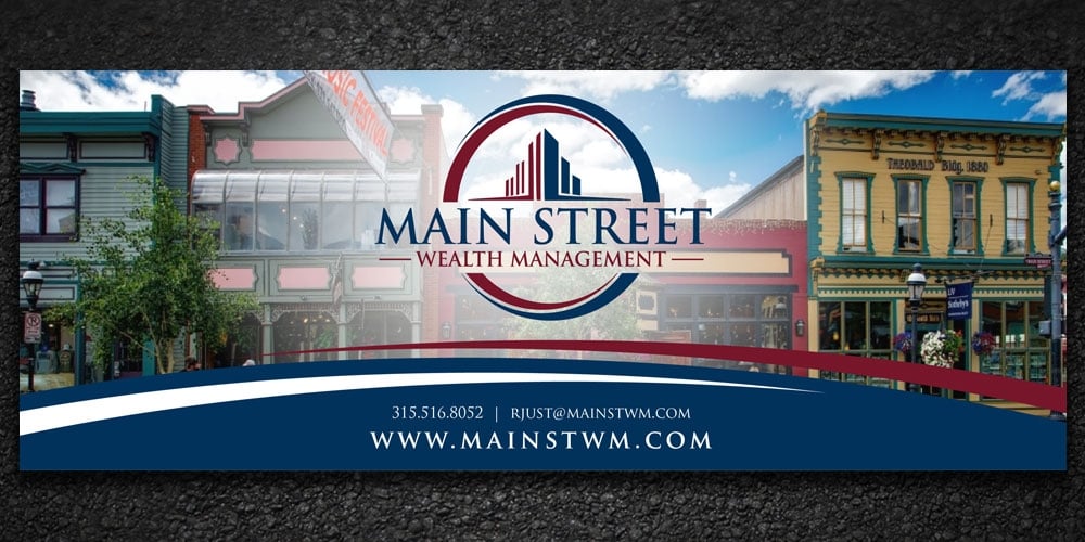 Main Street Wealth Management logo design by Boomstudioz