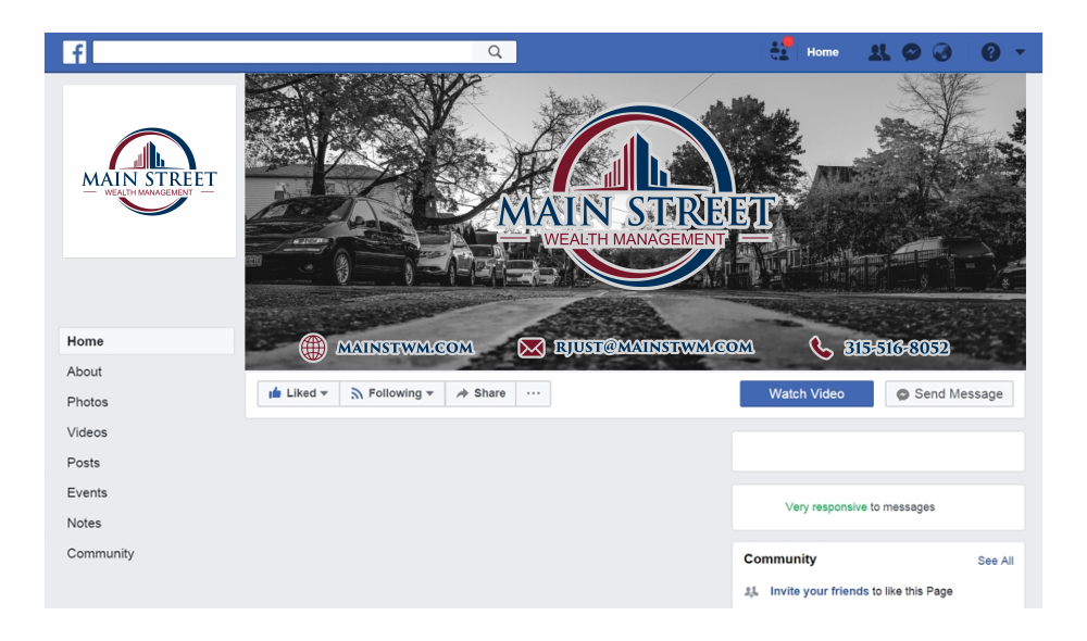 Main Street Wealth Management logo design by onix