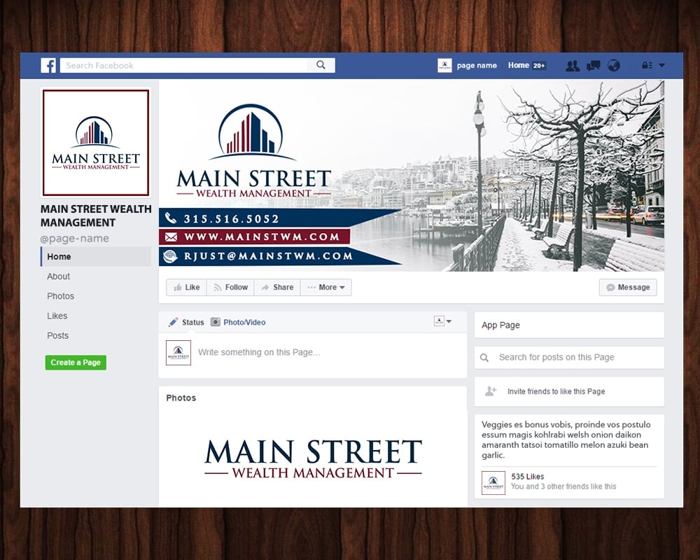 Main Street Wealth Management logo design by MastersDesigns