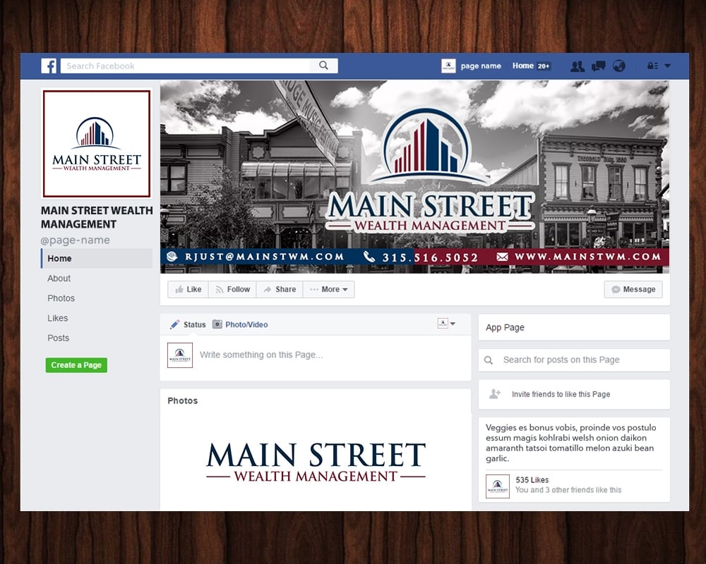 Main Street Wealth Management logo design by MastersDesigns