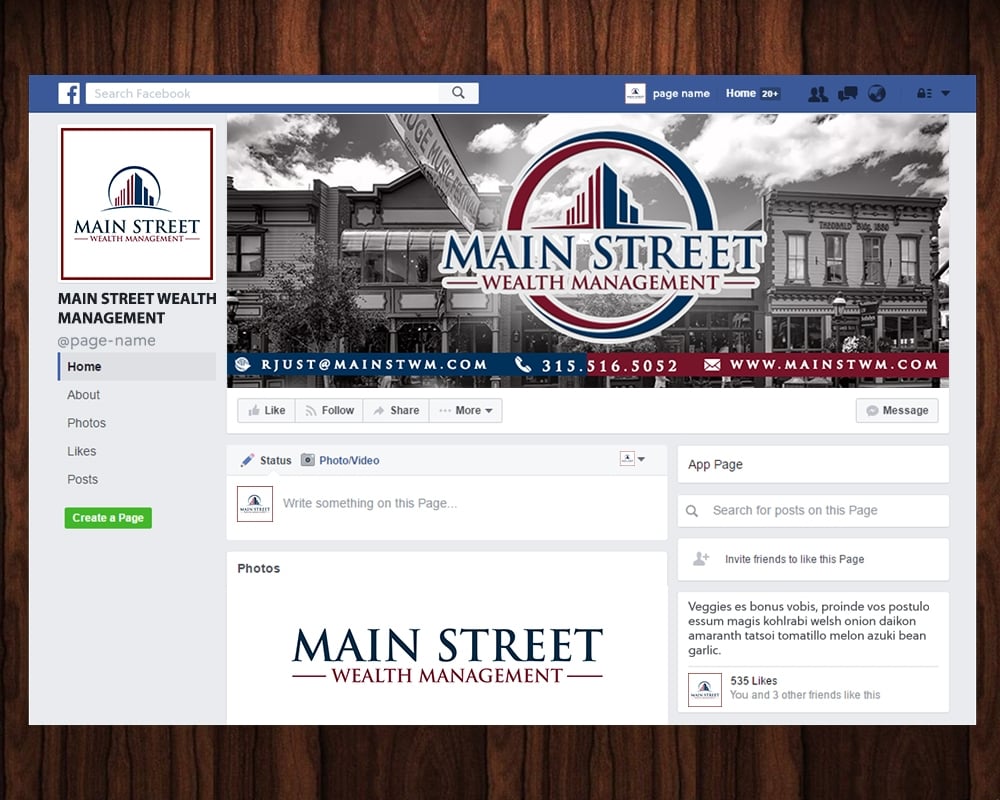 Main Street Wealth Management logo design by MastersDesigns