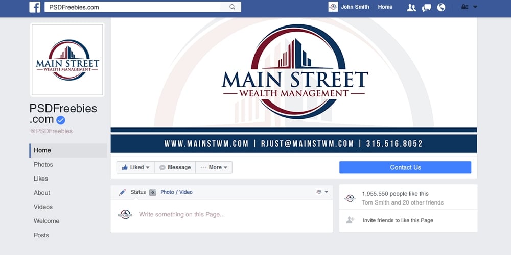 Main Street Wealth Management logo design by Gelotine