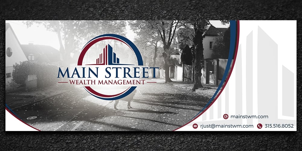 Main Street Wealth Management logo design by Gelotine