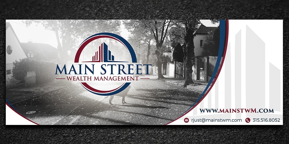 Main Street Wealth Management logo design by Gelotine