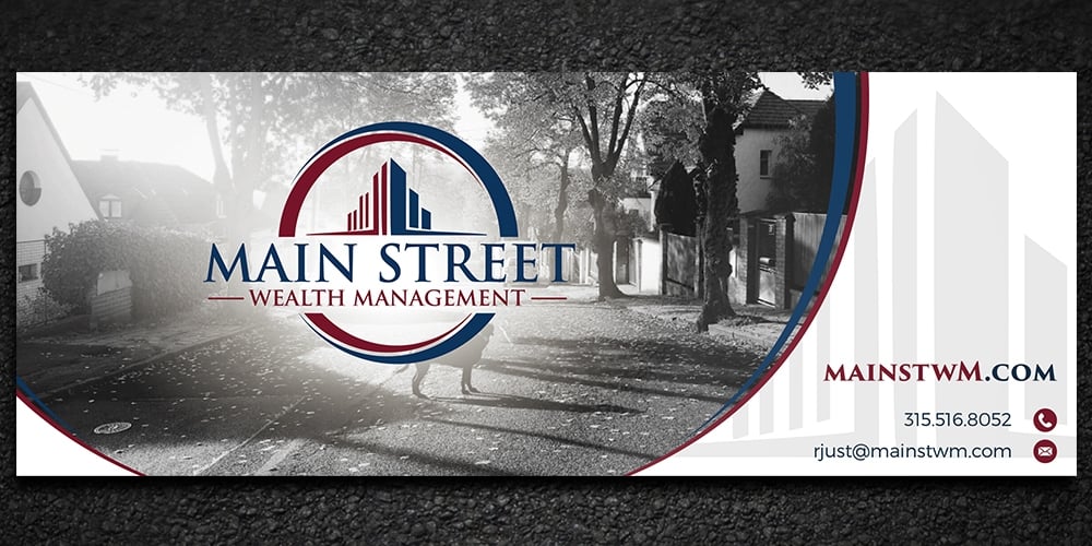 Main Street Wealth Management logo design by Gelotine