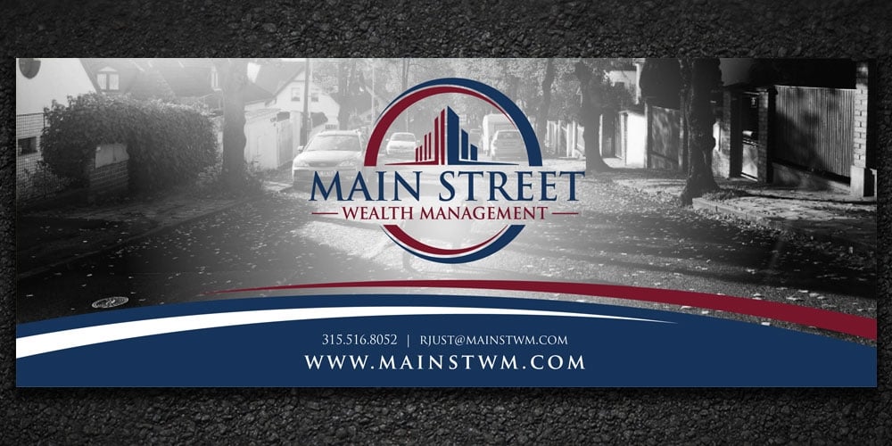 Main Street Wealth Management logo design by Boomstudioz