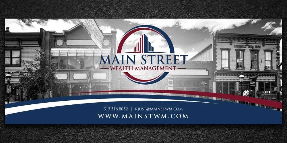 Main Street Wealth Management logo design by Boomstudioz