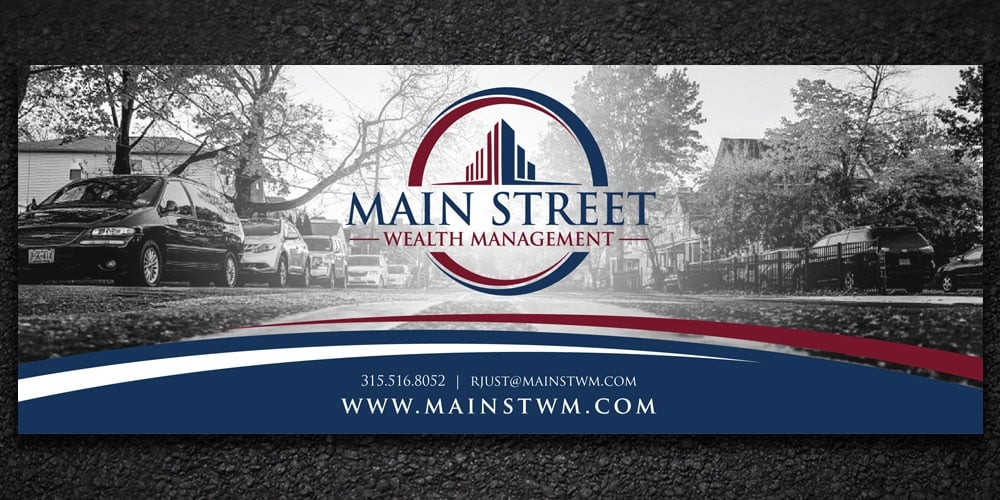 Main Street Wealth Management logo design by Boomstudioz