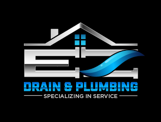 EZ Drain & Plumbing logo design by THOR_