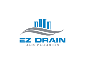 EZ Drain & Plumbing logo design by pencilhand