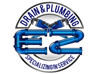 EZ Drain & Plumbing logo design by THOR_