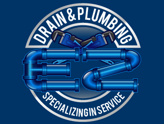 EZ Drain & Plumbing logo design by THOR_