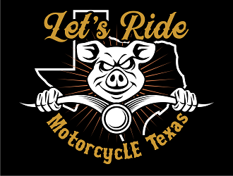 Let’s Ride - MotorcycLE Texas logo design by haze