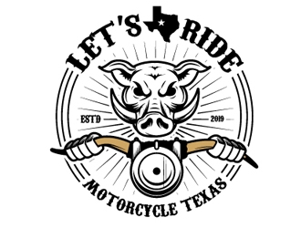 Let’s Ride - MotorcycLE Texas logo design by gogo