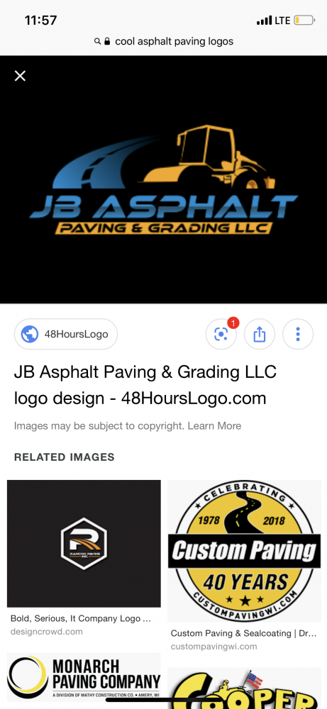 W.M Asphalt Paving and sealcoating logo design - 48hourslogo.com