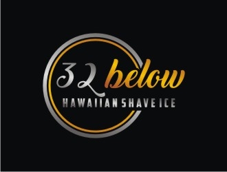 32 below hawaiian shave ice logo design by bricton