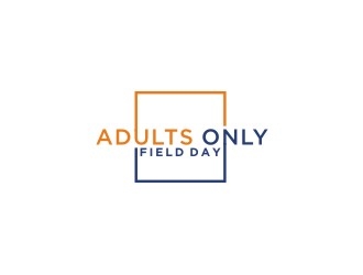 Adults only Field Day logo design by bricton