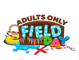 Adults only Field Day logo design by Loregraphic