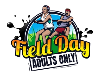 Adults only Field Day logo design by DreamLogoDesign
