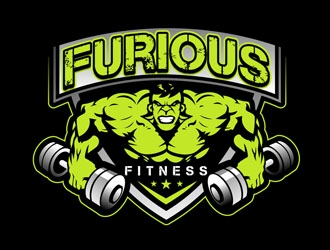 Furious Fitness  logo design by DreamLogoDesign