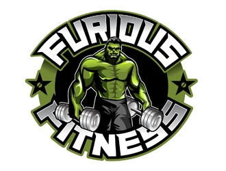 Furious Fitness  logo design by DreamLogoDesign