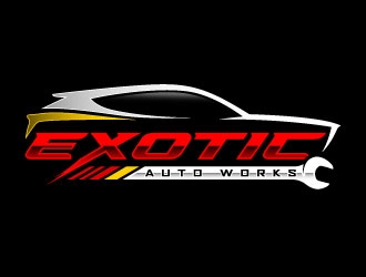 Exotic Auto Works logo design by daywalker