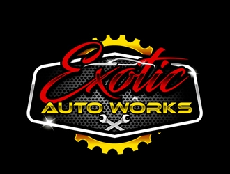 Exotic Auto Works logo design by DreamLogoDesign