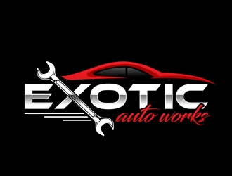 Exotic Auto Works logo design by DreamLogoDesign