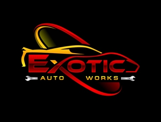 Exotic Auto Works logo design by DreamLogoDesign