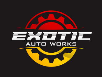 Exotic Auto Works logo design by YONK