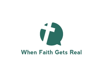 When Faith Gets Real logo design by handitakk