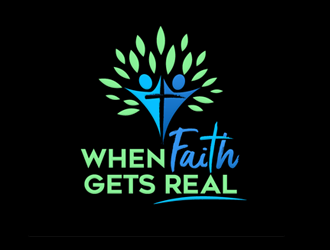 When Faith Gets Real logo design by megalogos