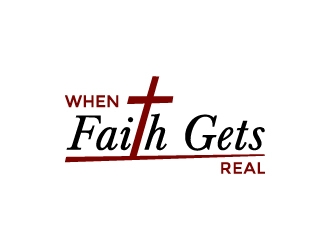 When Faith Gets Real logo design by Anizonestudio