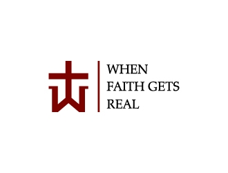 When Faith Gets Real logo design by Anizonestudio