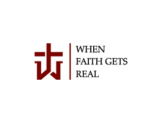 When Faith Gets Real logo design by Anizonestudio