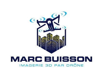 Marc Buisson - Imagerie 3D par drône logo design by biaggong