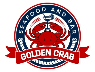 Golden Crab Seafood And Bar logo design - 48hourslogo.com