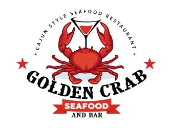 Golden Crab Seafood And Bar logo design - 48hourslogo.com