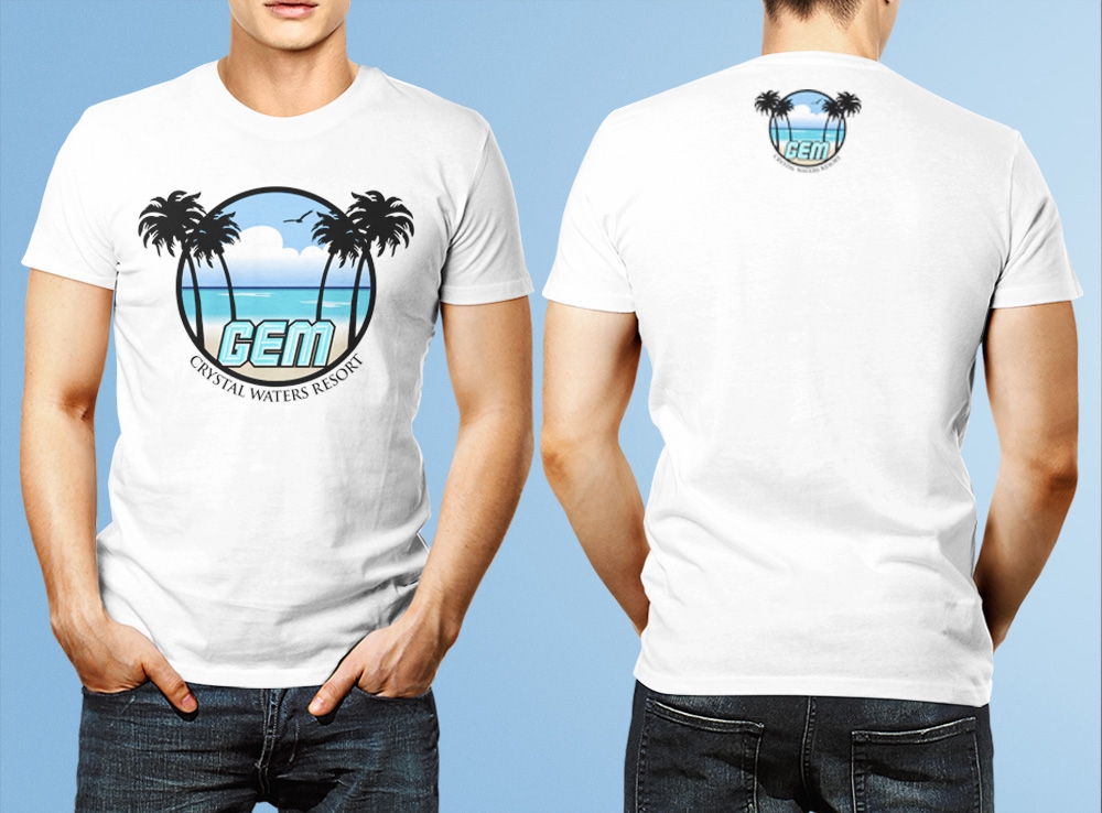 GEM Crystal Waters Resort logo design by Kindo