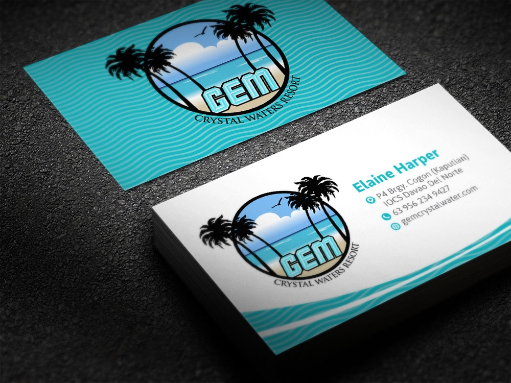 GEM Crystal Waters Resort logo design by scriotx