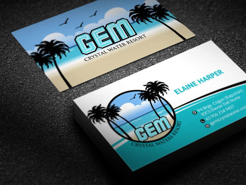 GEM Crystal Waters Resort logo design by scriotx