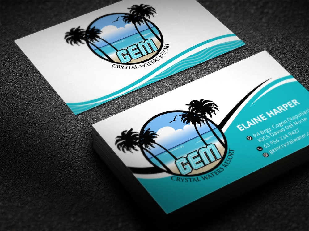 GEM Crystal Waters Resort logo design by scriotx